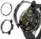 Neitra 2 Pezzi Cover per Huawei Watch GT 4 46mm, Custodia Protezione Totale Ultra Sottile Cover Rigida per PC Schermo con Pellicola Protettiva Vetro, Antiurto Custodia Protettiva per Huawei Watch