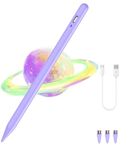 Stylus Pen Android for Samsung Galaxy Tab A11+/A11/A9/A9+/A8/A7/A7lite | 35 Min Fast Charge Stylist for Writing/Drawing,Tablet Pencil for iPhone/Switch/Samsung/Mi/HW/Lenovo/Poco X8Pro-Purple