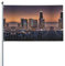 Los Angeles Skyline Gartenflagge, langlebig, dekorative Flagge für den Außenbereich, Hofflagge für den Außenbereich, Urlaubsdekoration