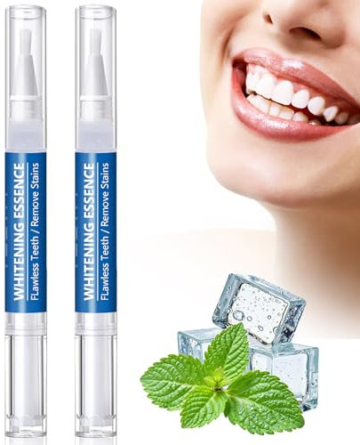 2 Piezas Blanqueador Dental, Lapiz Blanqueador Dental, Blanqueamiento Dentales Profesional, Eliminar Las Manchas Dentales, Blanquear los Dientes de Forma Rápida y Eficaz, Azul Oscuro