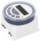 Generic Interrupteur de Minuterie avec écran Numérique LCD, 4 Sources d'alimentation (240VAC / 12VDC), Indicateur LED, Système 24 / 12H, Interrupteur de Commande de Temps électronique TM619H-2
