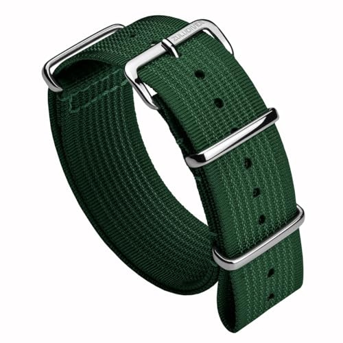 ZULUDIVER HydraRib Nylon-Uhrenarmband | Uhrenarmband im Militärstil aus Nylon, strapazierfähiges, geripptes Nylon, PFAS-frei, wasserdicht, OEKO-TEX-zertifiziert