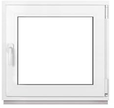 Framex Premium Kunststofffenster Breite x Höhe: (75 x 70 cm) | 7-Kammer-Profil | 80 mm Bautiefe | 50 mm 3-fach Verglasung | Dreh-Kipp | DIN Rechts