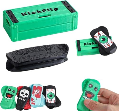 Aukojoy Magnetisches Mini-Fingerboard – Spaß, Stressabbau & tragbar, Profi-Fingerboard-Hindernisse, Drehen, Wenden und Stress abbauen (A)
