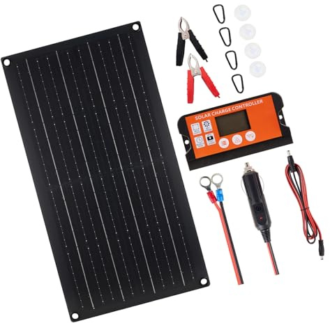 Panneau photovoltaïque permanent de 20 W - Forte résistance immunitaire pour l'entretien de la batterie dans des conditions difficiles - Panneau photovoltaïque permanent