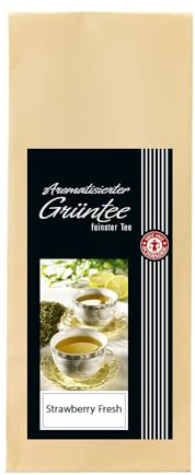 Schrader | GRÜNER TEE STRAWBERRY FRESH | Grüner Tee Erdbeere Rosenblüten fruchtig aromatisiert | 125 g