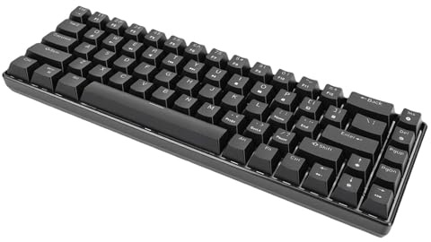 Fabater Clavier Mécanique de Jeu, 68 Touches Remplaçables à Chaud, Interrupteur Marron rétroéclairé RVB Filaire, Mini Clavier Compact avec Câble USB Amovible pour Ordinateur Portable, Bureau, Jeu