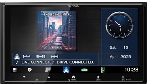 KENWOOD DMX-7525 DABS Monitor Digital Media AV da 6,8 con Bluetooth, connessione Smartphone Wireless e Radio DAB integrata