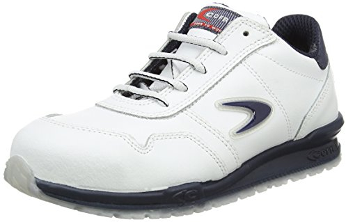 Cofra 78500-004.W43 NUVOLARI S3 SRC Sicherheitsschuhe, Weiß/Blau, Größe 43