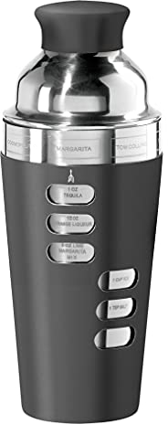 Oggi 7387.0 Shaker Inox 560 ml, Acier inoxydable, Noir , 24 ounce