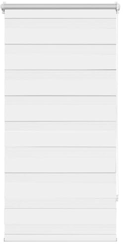 vidaXL Zebra blind 60.9x120 cm Fabric Width 56.7 cm white