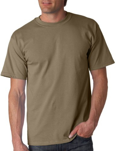 Gildan Mens Ultra Cotton Short Sleeve T-Shirt (L) (Prarie Dust)