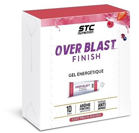 STC NUTRITION - Over Blast Finish - Gel énergie concentrée à diffusion prolongée - Action anti-fatigue et récupération - Actif breveté - Résultats prouvés