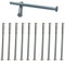 M3 Door Handle Screws SILVER with Bolt Connecting Sleeve Male to Female for Door Handle, Knobs Escutcheons and Others (pack of 10)