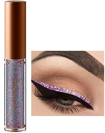 Allbesta Glitter Flüssig Eyeliner Lidschatten Metallic Farben Wasserfest Make-Up Shimmer Eye Liner Kosmetik Augen Make Up