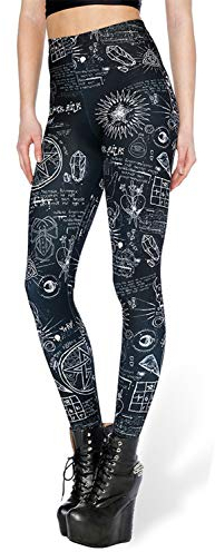 Tamskyt Damen-Leggings mit Digitaldruck, für Yoga, Workout, Leggings, dehnbar - - Einheitsgröße