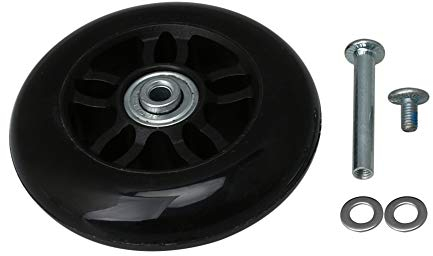 Mxfans 90mm Gepäck Koffer Ersatzräder 360 Mute Achsen Deluxe Reparatur Gummirolle mit Schrauben