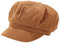 Sannysis Schirmmütze Einfacher Stil Vintage Baskenmütze Damen Bakerboy Mütze Cord Kappe Sommer Herbst Ballonmütze Barett Cap Rot
