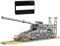 12che 3846 Stücke DIY Dora Cannon Baustein Modell Weltkrieg Modell Panzer Eisenbahn Bausteine für Erwachsene, Kinder