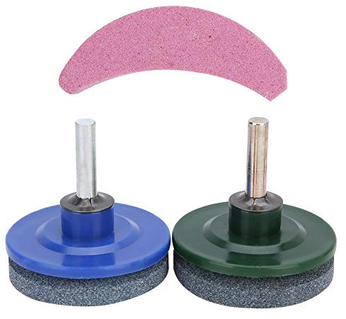 Cikonielf Universal Rasenmäher Messerschärfer Rasenmäher Trimmer Schleifen Schärfstein Werkzeug Gartenzubehör 3St./Set