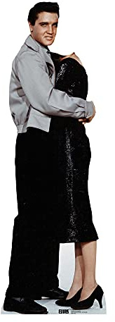 Star Cutouts SC2203 Elvis Presley Standing & Hugging Lifesize Cardboard Cutout Stand-In – Music Fan Display, Party Photo Prop & Collector Gift