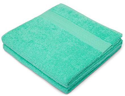 søstre & brødre 2X Duschtuch 70x140 cm | Mint | 100% Baumwolle Frottier | ÖKO-TEX Standard - Made IN EU | Extra Dicke Qualität 450 g/m²