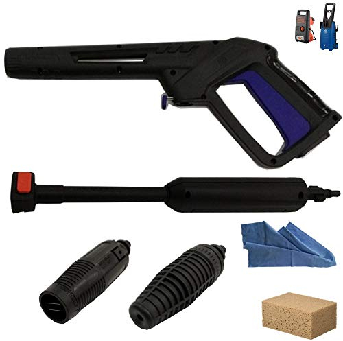 parpyon® Kit Accessori idropulitrice Annovi reverberi – Black Decker Pistola, Lancia, Tubo, Testina ugello per Idropulitrice AR Blue Clean con Attacco rapido per Tubo Acqua ricambi (KIT61P)
