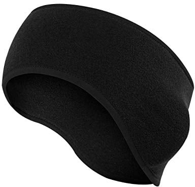 axy Sport Stirnband Winter Headband für Joggen Wandern Radfahrrad Radsport Haarband Kopfband Sportband Ohrenschutz Stirnbänder Warm Herren Damen Ohrenwärmer (Schwarz)