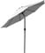Garden Parasol Umbrella, 2.7M Outdoor Sun Shade with 8 Sturdy Ribs, Crank & Tilt Mechanism, UPF 50+ Protection for Beach/Pool/Patio/Lawn, Base Not Included (Grey)