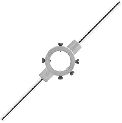 Qjaiune 55 mm runder Schraubenschlüssel, verstellbarer Schneideisen-Griff, robuster Gewindeschneideisenhalter (metrisch, M22-M26)
