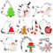 10 Stück Weihnachten Ausstechformen Set,Plätzchen Ausstecher,Weihnachten Keksausstecher,Plätzchenausstecher für Kinder,Edelstahl Ausstecher für Fondant Kekse Backen Tortendeko