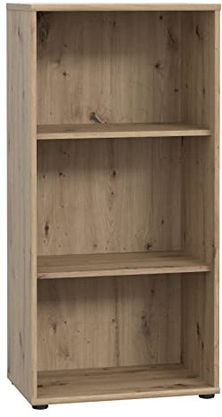 FORTE TEMPRA 2 Regal mit 2 Einlegeböden, Holzwerkstoff, Artisan Eiche Dekor, (B x H x T) 54 x 111,1 x 34,8 cm