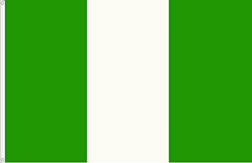 BANDERA DE NIGERIA. CALIDAD RASO 90D. TAMAÑO GRANDE 150X90