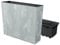 Prosperplast Fioriera per balcone Urban Case Beton Effect, con serbatoio, dimensioni (mm) 580 x 180 x 498, colore cemento