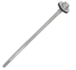 135 mm Tornillo Autoperforante para Metal con Arandela Aluminio/EPDM de Cabeza Hexagonal de Acero al Carbono en Recubrimiento Cerámico para Paneles Sandwich de Pared <12mm Paquete de 25 uds