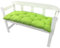 NYVI Bankauflage Ibiza 140x45 cm Grün - Polsterauflage für Gartenbänke Gemütlich & Langlebig - Sitzauflagen für Bänke Outdoor & Indoor - Sitzkissen Auflage Bank Sitzbank
