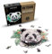 WOOD YOU DO Holzpuzzle Tiermotiv Holzpuzzle Für Erwachsene Wooden Puzzle Holzpuzzles Perfekt Geschenkidee für Erwachsene 140 Teile, 20x28cmcm (Fluffy Panda, A4, L)