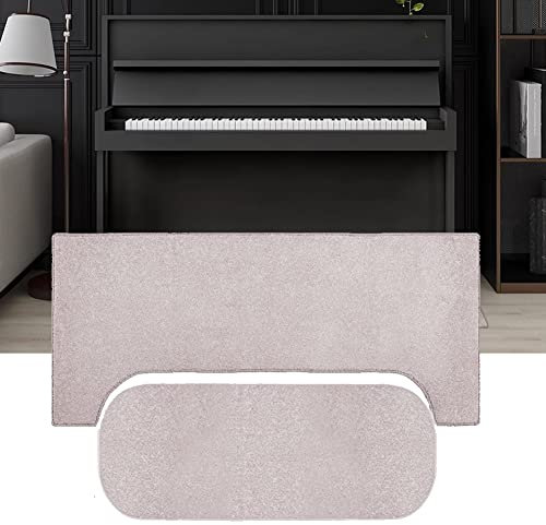 Klavierteppich für aufrechte Klaviere, schalldichter Teppich für aufrechte Klaviere, U-förmiger Teppich, wärmeisolierende, feuchtigkeitsbeständige, rutschfeste Bodenmatte, Klavierhocker-Teppich ( Colo