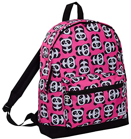 ScruffyTed Panda Girls Backpack For Kids Large Capacity Travel Rucksack College School Bag