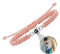 Personalisiertes Foto Armband Mit Verstecktem Bild im Stein - Runde Projektion 'Ich Liebe Dich' in 100 Sprachen - Für Herren, Damen, Paare, Freundschaft - Einstellbares Seilband