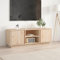 FIRBNUS TV-Schrank 110x35x40,5 cm Kiefer Fernsehschrank Wohnzimmer Möbel Industrial Lowboard TV Cabinet Unterschrank Holz Fernsehkommode