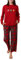 OCCIENTEC Pyjama Femme Hiver Noël Ensemble de Pyjama Femme en Coton Top Imprimé et Pantalon à Carreaux Rouge,M