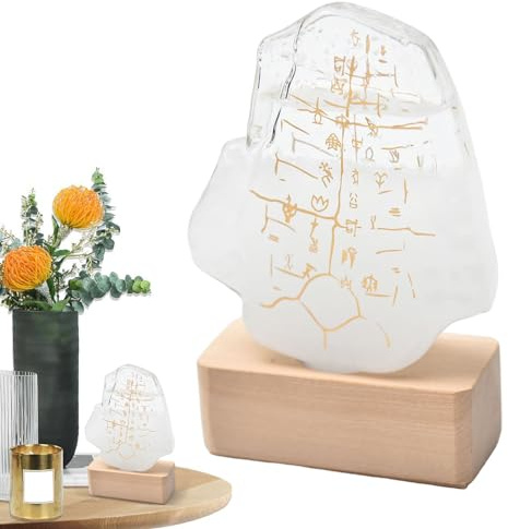 Holdes Verre tempête | Prédicteur météo Oracle Storm Glass – Station météo nuage tempête bouteille de prévision météo tempête élégante et décorative pour bureau pour la maison