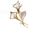 xutao Gold Lilie Blume Blumenstrauß Brosche, simuliert Kristall Perle Diamant Brosche für Frauen, perfekt für Brautkorsagen, Hochzeit Partei Bouquet, Kleider, Mäntel, Pullover, andere Kleidung