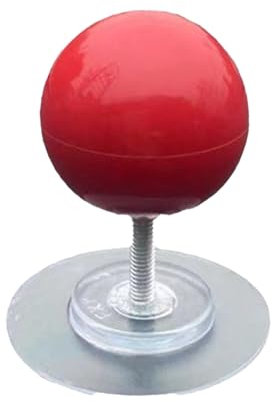 fxwtich Küchenschrankknöpfe, Bonbonfarbene Griffe für Schränke im europäischen Stil, einfacher runder Knopf mit 2 Größen, Lichtschalter-Hardware, Kleiderschrank Rot S