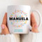 Transparent Gift Taza Personalizada con Texto Letras Colores. Regalos Originales para Profesores, Profesoras. Taza de Cerámica para Desayuno. Regalos Personalizados para Profes