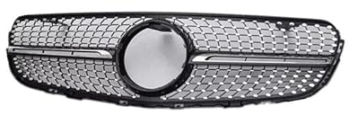 Kühlergrill Front Grill Für Mercedes Benz GLC GT X253 2015 2016 2017 2018 2019, Verschleißfest wetterfest und langlebig Sport Stil Autoersatzteile Dauerhaft Grill,Black
