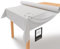 LILENO HOME Tischdeckenrolle 1,10 x 25 m - Tischdecke Hellgrau aus Vlies - Stoffähnlich, abwaschbare Tischdecke als Rolle, Meterware Tischtuchrolle - Einweg Papiertischdecke Rolle Alternative