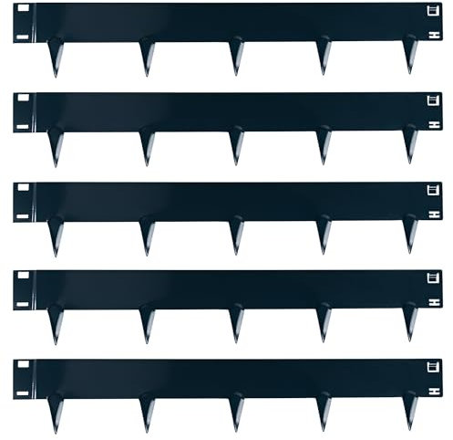 UNIGARDIA Flexible Rasenkante aus Metall 5 m - Garten Metall Beeteinfassung 185 mm Hoch - Beetbegrenzung Einfach einschlagen, 1 Paar Montagehandschuhe inklusive, Anthrazit