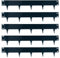 UNIGARDIA Flexible Rasenkante aus Metall 5 m - Garten Metall Beeteinfassung 185 mm Hoch - Beetbegrenzung Einfach einschlagen, 1 Paar Montagehandschuhe inklusive, Anthrazit